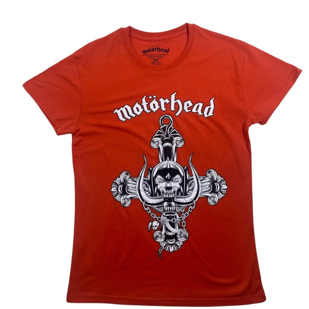 MOTORHEAD  band  T-shirt for men  red  size large